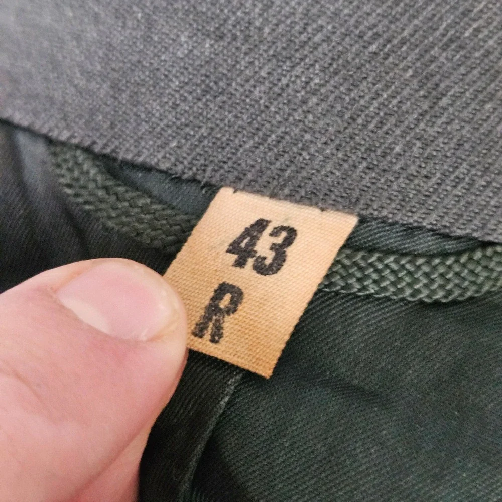 Vtg 1956 US Army Green 44 Wool Serge Dress Uniform Jacket 43R Newell Clothing